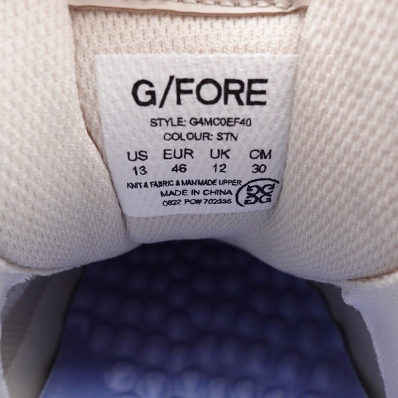 NEW Men's G/FORE MG4X2 Cross Training Golf Shoes G4MC0EF40-STN Stone - Picture 8 of 16